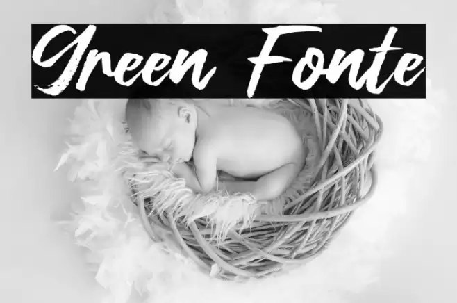Green Fonte Font examples
