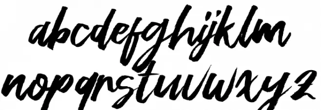 Green Fonte Font LOWERCASE
