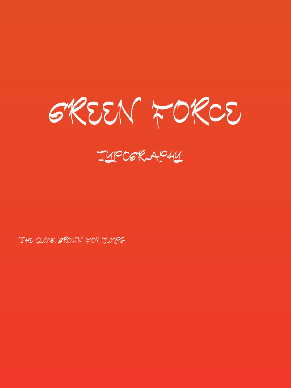 Green Force Poster