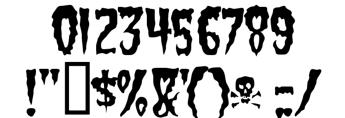 Green Fuz Font OTHER CHARS