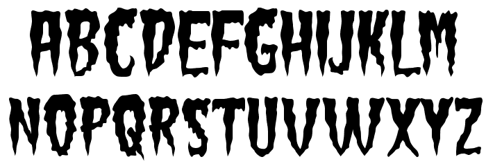 Green Fuz Font LOWERCASE