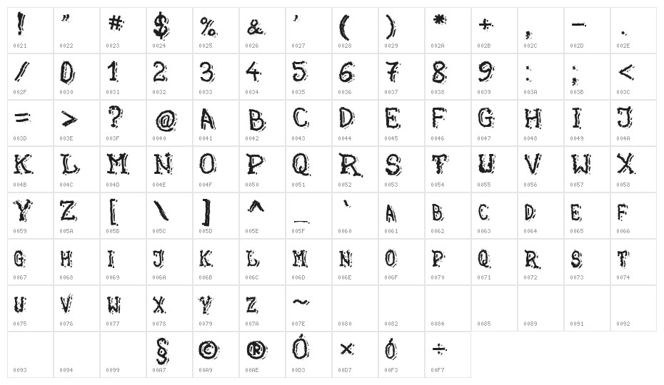 Green Grass Character Map