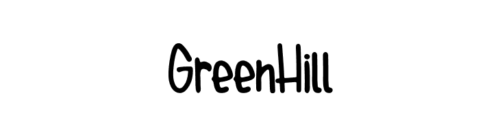 Green Hill  les polices de caractères gratuit tlcharger