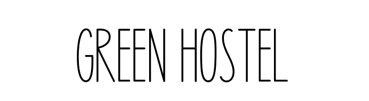 Green Hostel Font - FFonts.net