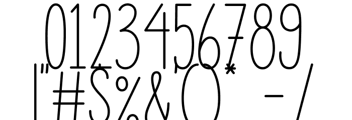 Green Hostel Font OTHER CHARS
