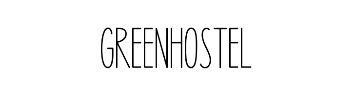 Green Hostel  Frei Schriftart Herunterladen