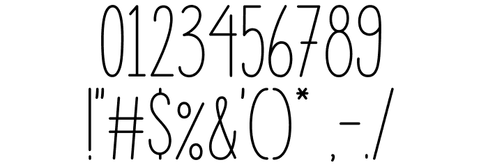 Green Hostel Font OTHER CHARS