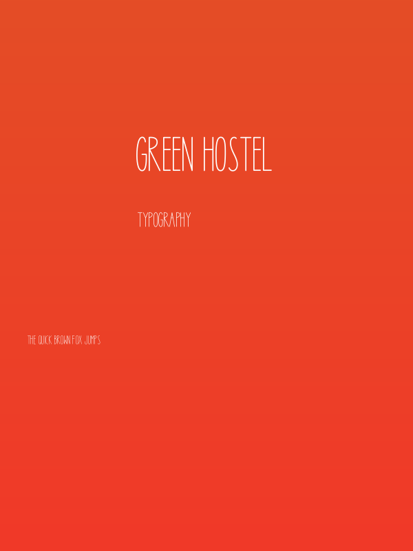 Green Hostel Poster