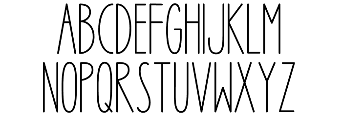 Green Hostel Font LOWERCASE
