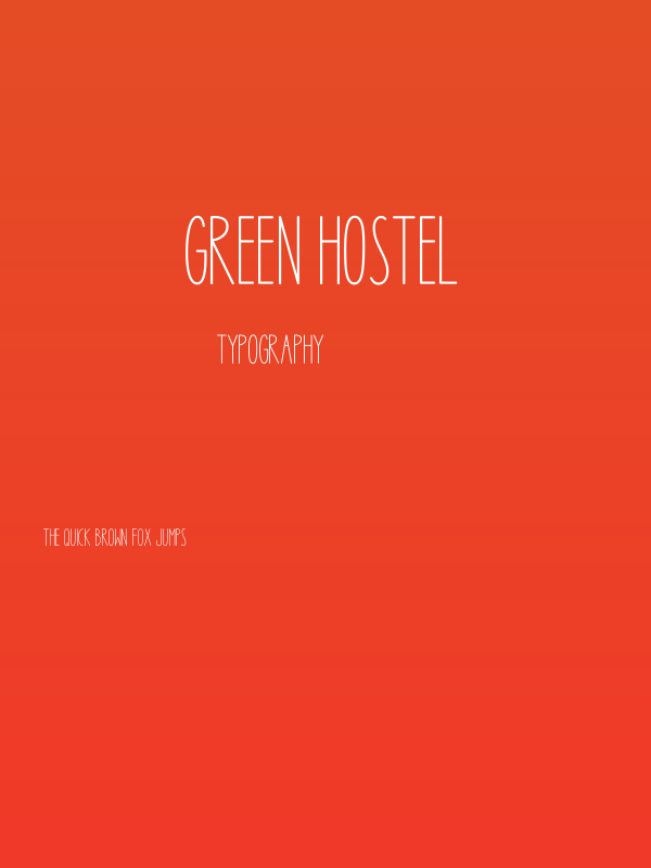 Green Hostel Poster