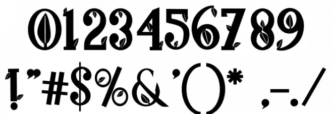 Green House Font OTHER CHARS