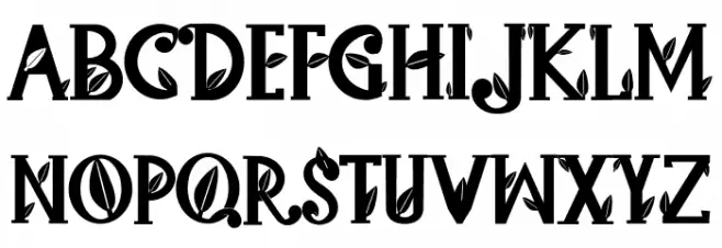 Green House Schriftart Groß