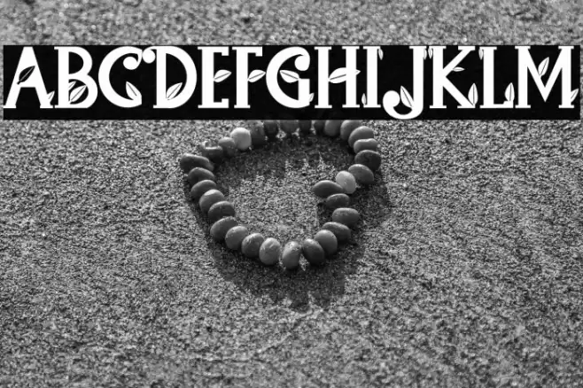 Green House Font examples