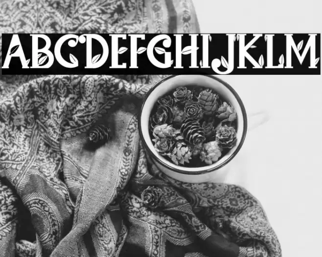 Green House Font examples