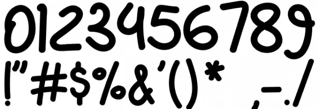 Green Kids Font OTHER CHARS