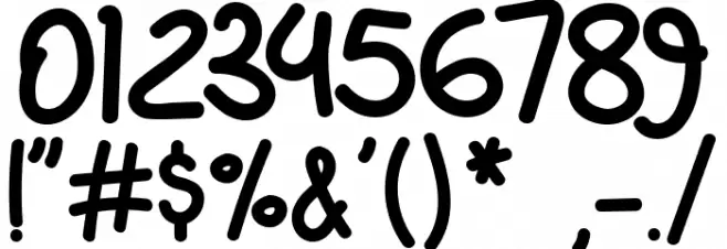 Green Kids Font OTHER CHARS