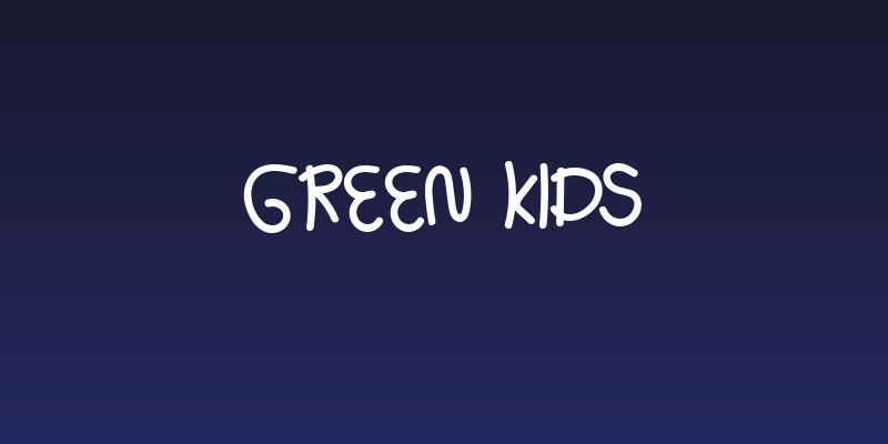 Green Kids Social Header