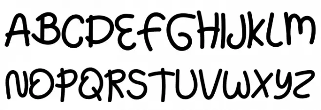Green Kids Schriftart Groß