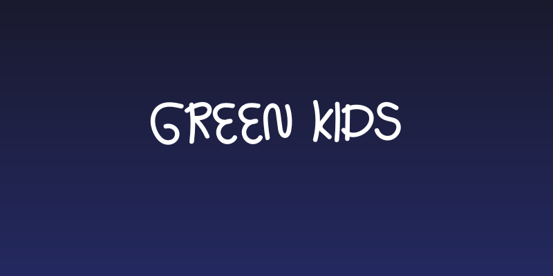 Green Kids Social Header