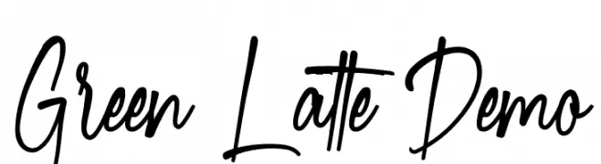 Green Latte Demo  Fuentes Gratis Descargar