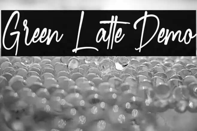Green Latte Demo फ़ॉन्ट examples