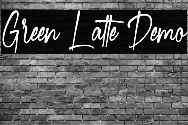 Green Latte Demo फ़ॉन्ट examples