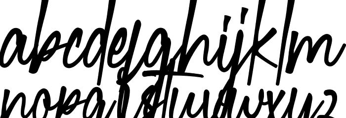 Green Latte Demo Font Litere mici