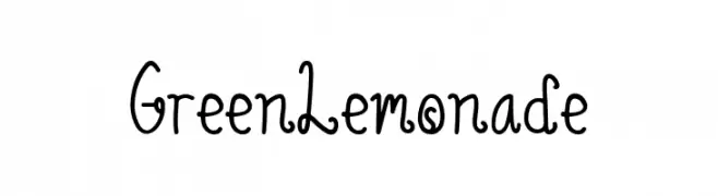 Green Lemonade  フリーフォントのダウンロード