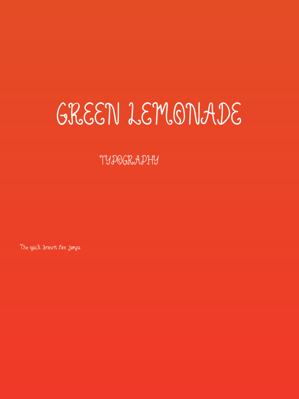 Green Lemonade Poster