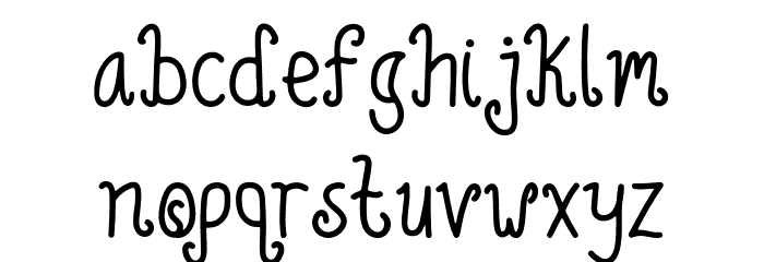 Green Lemonade Font LOWERCASE