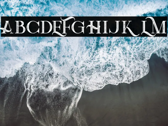 Green Light Bold Inline Grunge Example 3