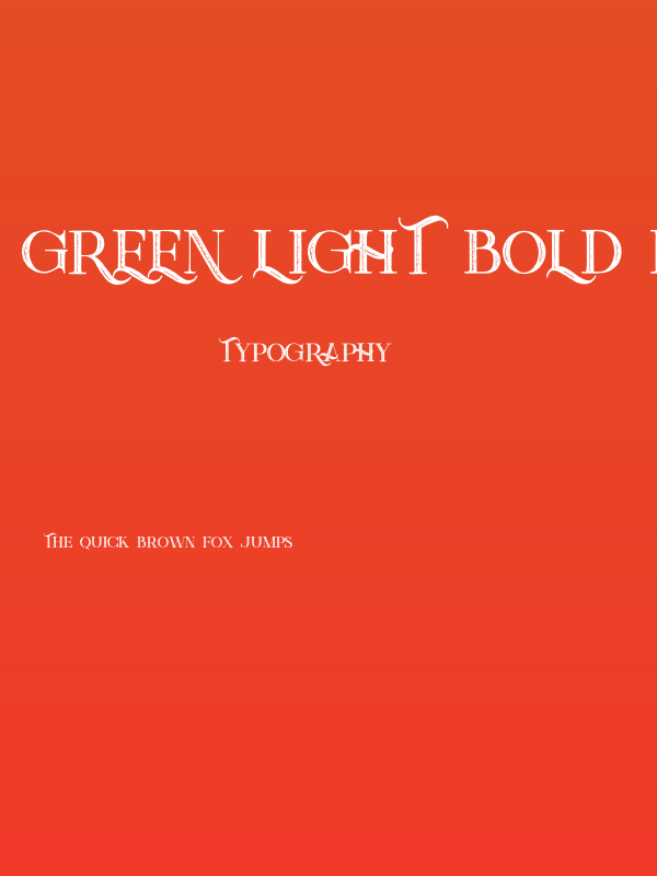 Green Light Bold Inline Grunge Poster