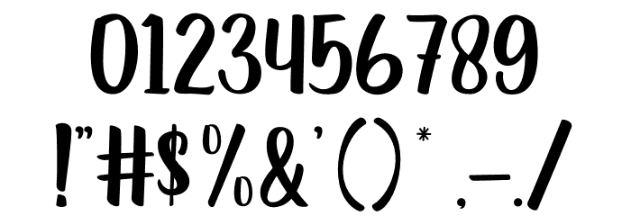 Green London Font OTHER CHARS