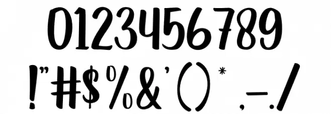 Green London Font OTHER CHARS