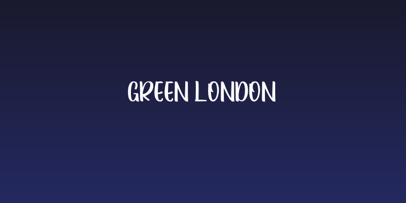 Green London Social Header