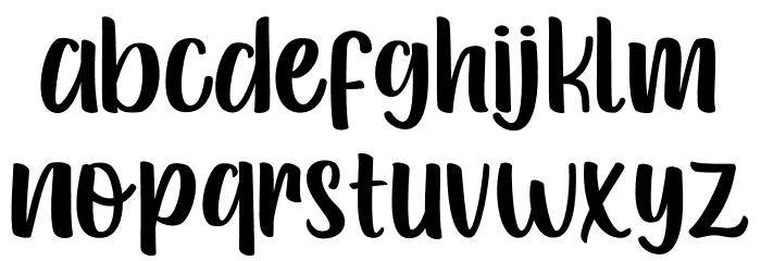 Green London Font LOWERCASE