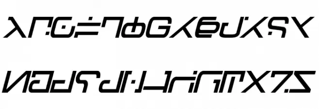 Green Martian Bold Italic Fonte MAIÚSCULAS