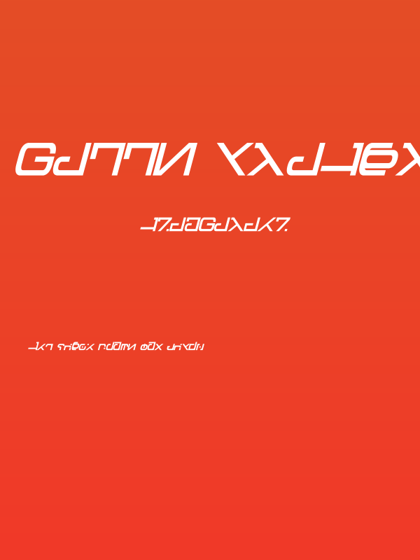 Green Martian Bold Italic Poster