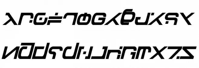 Green Martian Bold Italic Fuentes MINÚSCULAS