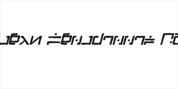 Green Martian Distressed Bold Italic Logo