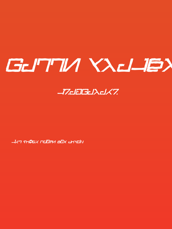 Green Martian Distressed Bold Italic Poster