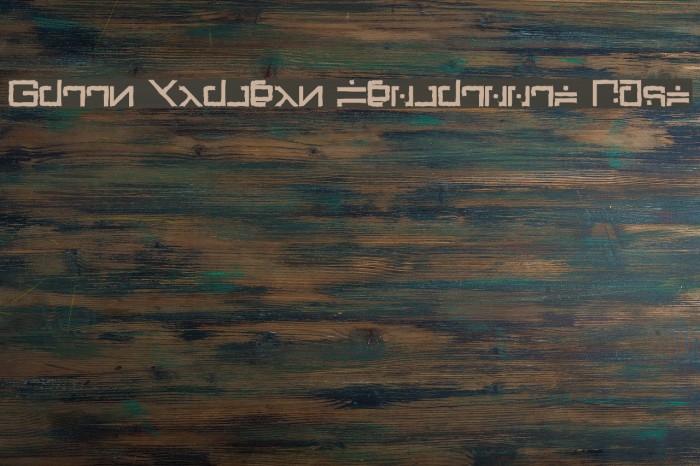 Green Martian Distressed Bold Font examples