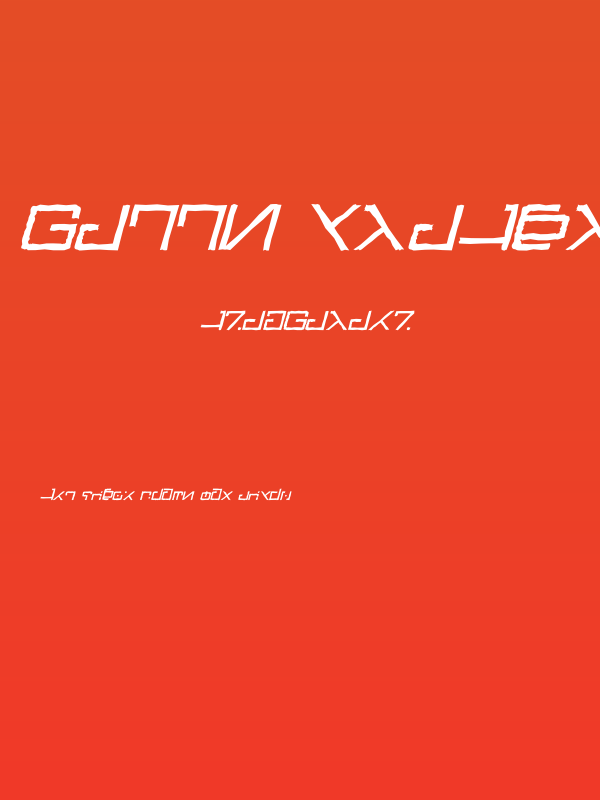 Green Martian Distressed Italic Poster