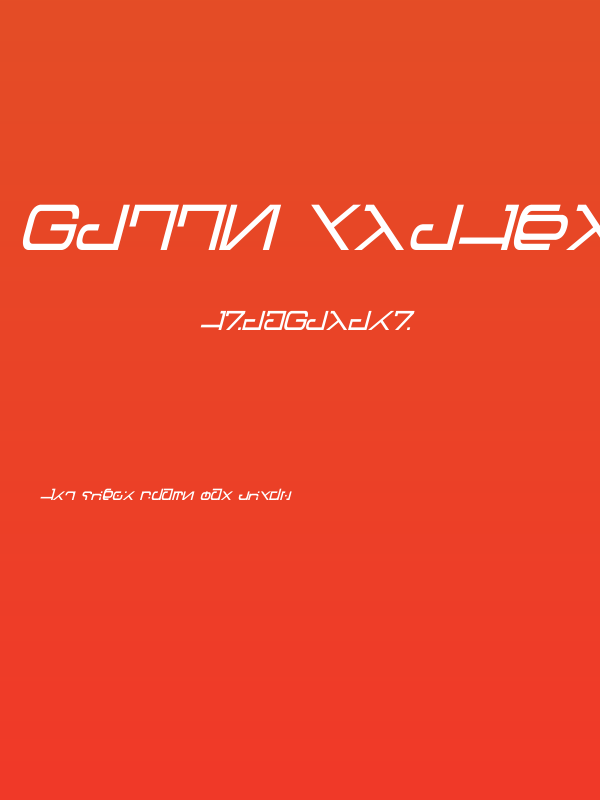 Green Martian Italic Poster