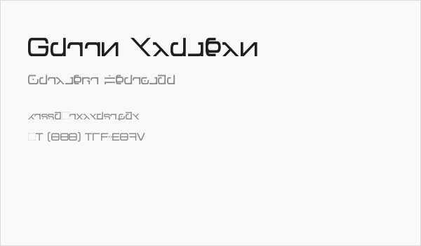 Green Martian Business Card