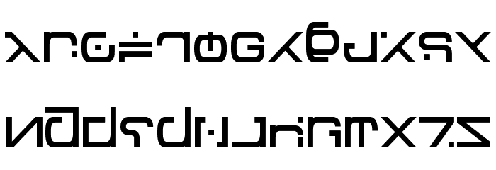 Green Martian Font LOWERCASE