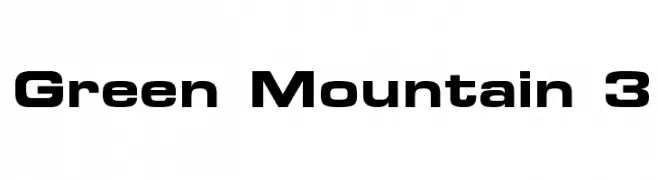 Green Mountain 3  नि: शुल्क फ़ॉन्ट्स डाउनलोड