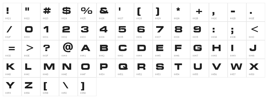 Green Mountain 3 Character Map