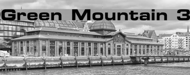 Green Mountain 3 Font examples