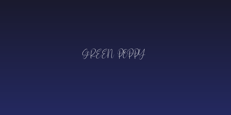 Green Poppy Social Header